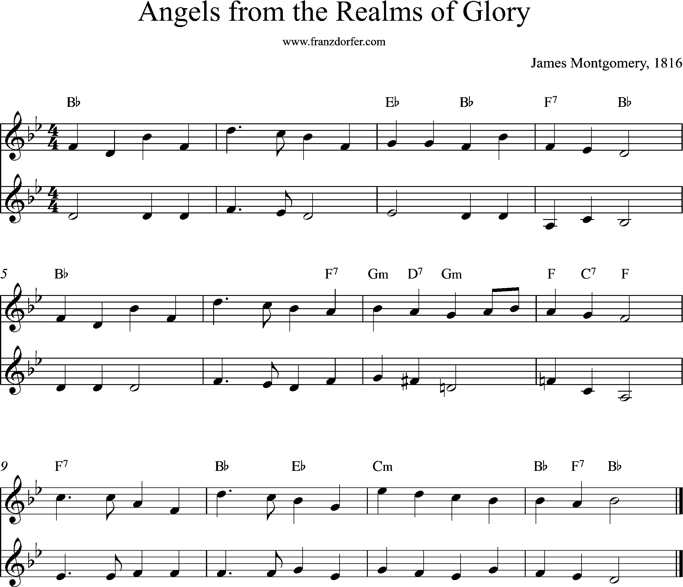 angels from the realms-, 2stimmig